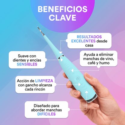 Limpiador Dental Eléctrico Denvia — Antisarro y Blanqueador