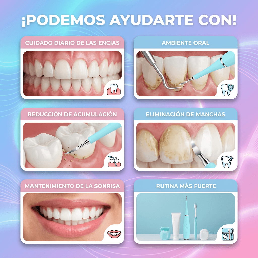 Limpiador Dental Eléctrico Denvia — Antisarro y Blanqueador